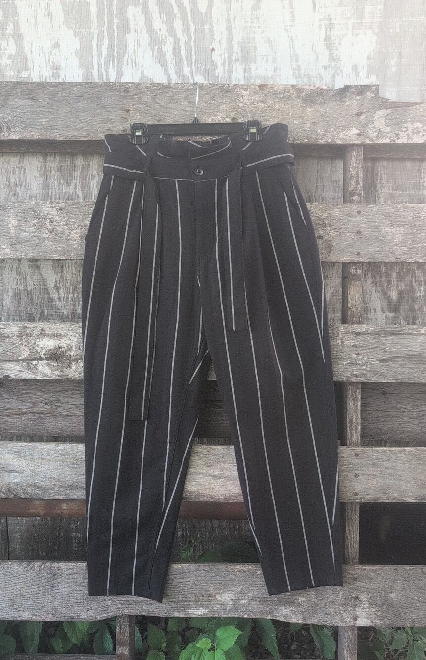 Who What Wear Linen Cotton Blend Ultra High Rise Waist Dress Pants Women's 14